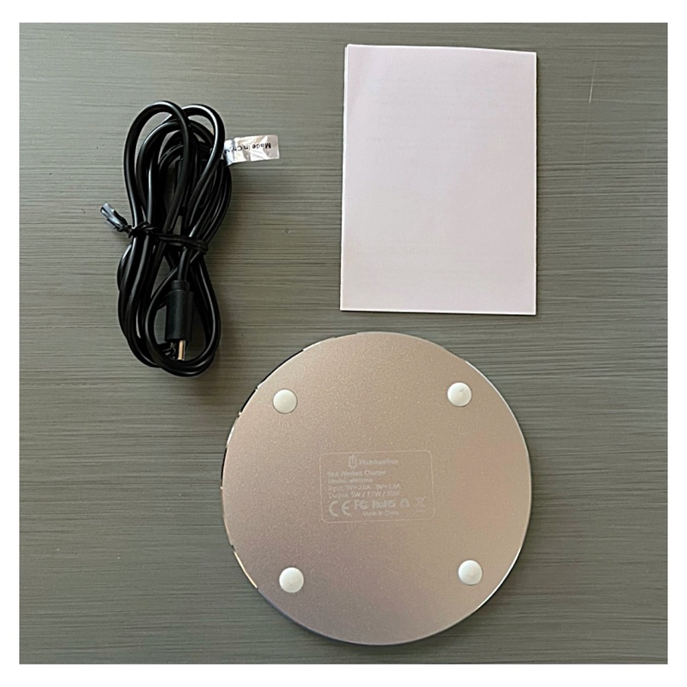 NORDSTROM PHUNKEETREE Wireless White Leather Charging Pad Cable QI Technology - Picture 8 of 12